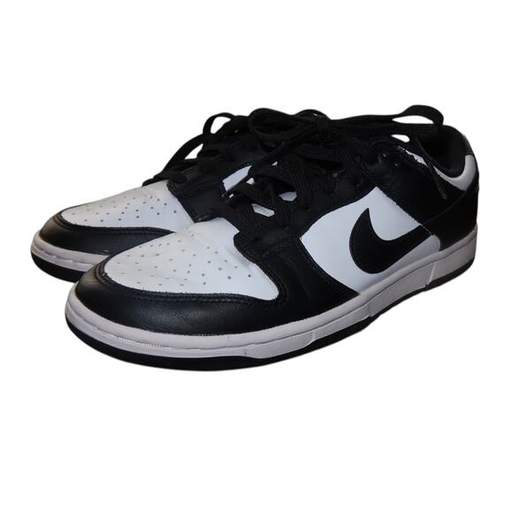 Nike Dunk Low White Black Women's Sneakers 9 - Picture 6 of 10